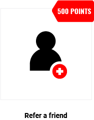 Refer a friend - 500 POINTS